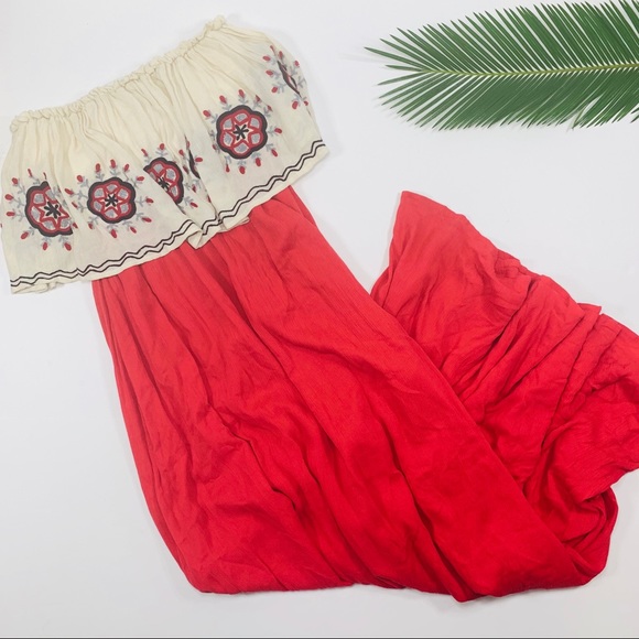 Judith March | Red Maxi Ruffle Bodice & Embro - Picture 4 of 6